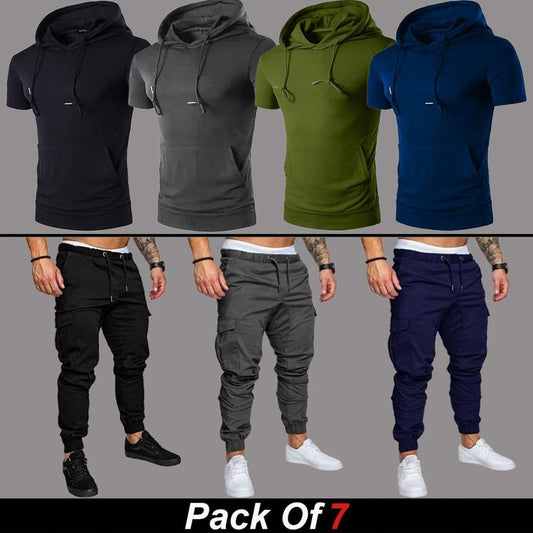 7pcs - STOK Deal (4 T-Shirts + 3 Cargo)